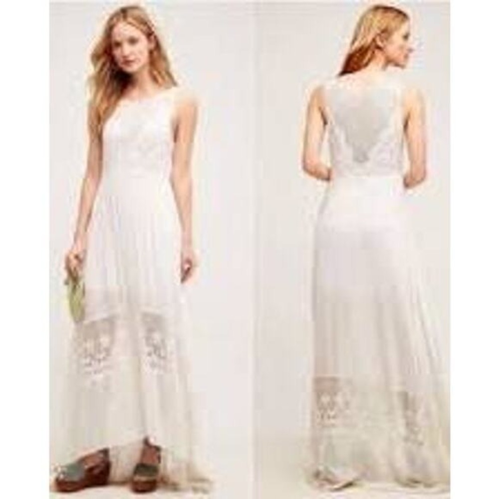 Tracy Reese For Anthropologie EstanciaHigh Low Maxi Dress
